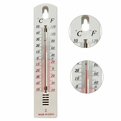 3Pcs Wall Thermometer Indoor Outdoor Mount Garden Greenhouse Home
