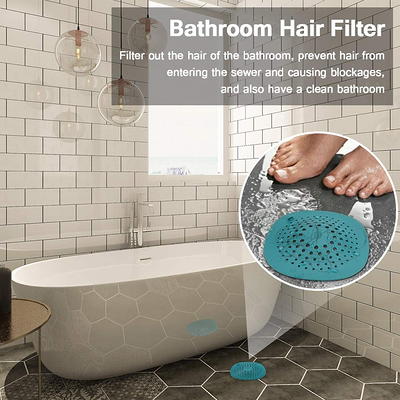 Bathtub Drain Protector Hair Catcher Silicone Collapsible for Pop