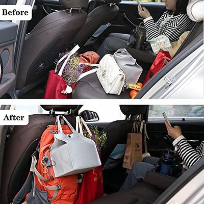 2PCS Car hook multi-function 360° rotating car headrest car seat back hook  double hook car accessories - AliExpress