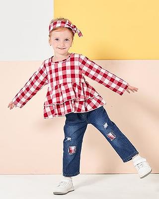 Amazon.com: Children Kids Toddler Infant Baby Boys Girls Patchwork Jeans  Pants Trousers Outfits Clothes (Dark Blue@99, 6-12 Months): Clothing, Shoes  & Jewelry