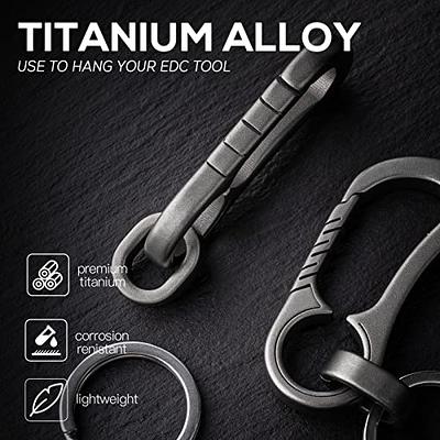 TISUR Quick Release Keychain,Titanium EDC Pull Apart Key Chain,Detachable  Carabiner Keychain with 2pcs Titanium Key Rings - Yahoo Shopping