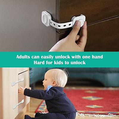6-Pack Child Proof Locks for Cabinet Doors, Drawers, Fridge, Toilet Seat,  Dishwasher, Trash Can, Cupboard - 3M - No Drilling - Child Safety Locks for  Cabinets and Drawers - Baby Proofing Cabinet Lock 
