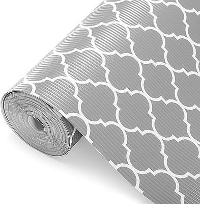 EVA Washable Waterproof Non-Adhesive Shelf Drawer Liner Roll for  Refrigerator Kitchen Bathroom Cabinets Drawer Shelves Cupboard (Grey)