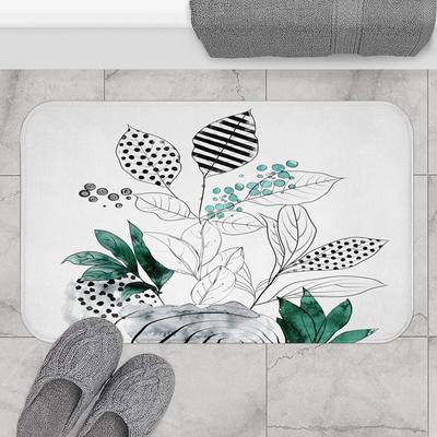 HelloTree Bath Mat Rug, Napa Skin Super Absorbent Bath Mat Quick Dry Thin  Bathroom Mats Non Slip Floor Mat Shower Rugs with Rubber Backing for Shower