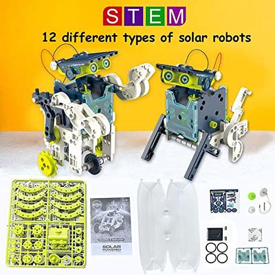 BOZTX 12-in-1 STEM Education DIY Solar Robot Toys Building Science