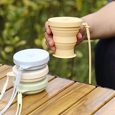 Collapsible Water Cup Mug, Set Of 4 Travel Cup Camping Mug With Lid,  Collapsible Silicone Travel Mug, Portable, Coffee Mug For Camping Hiking  Picnic