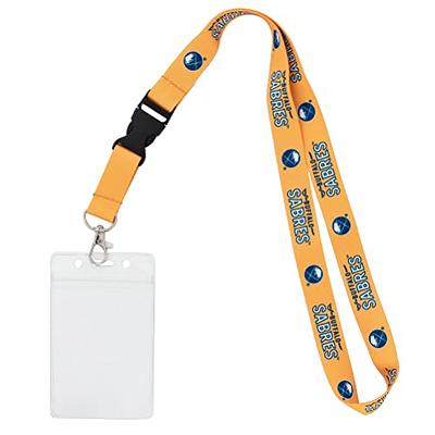 Desert Cactus St. Louis Blues Lanyard NHL National Hockey League Car Keys  ID Badge Holder Lanyard Keychain Buckle (Yellow with Pouch)