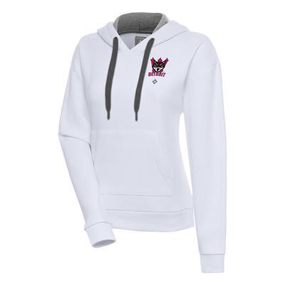 Detroit Tigers Antigua Women's Brushed Metallic Victory Pullover