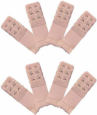 8 Pieces Bra Extender Bra Extension Strap, 3 Rows 2 Hooks, 4