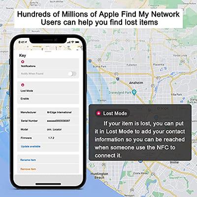 Item Locator, Works with Apple Find My App, Keys Finder, Lightweight  Bluetooth Tracker for USB Flash Drives, Bags, Belongings and Bicycles (Only  for