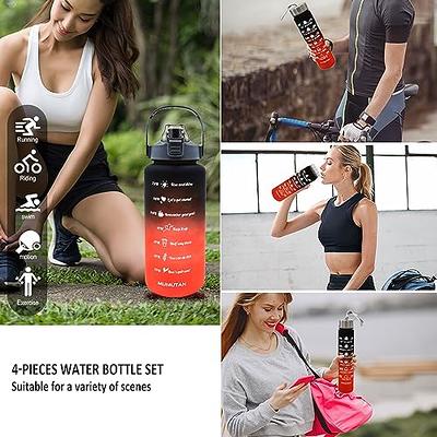 Sahara Sailor Water Bottles, 17oz Motivational Sports Water Bottle with  Time Marker - Times to Drink - Tritan, BPA Free, Wide Mo
