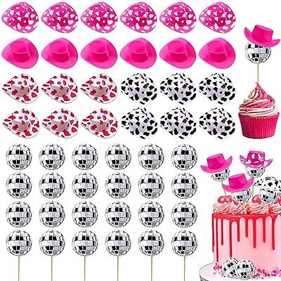 Unique Happy Birthday Flashing Cake Decoration, Pink - Shop Party