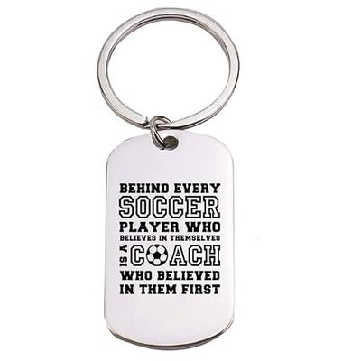  LQRI Thank You Coach Keychain Coach Gift The Heart of a Coach  is Not Measured in Size Coach Appreciation Gift for Cheer Coach  Cheerleading Swimming Basketball Baseball Coach (sliver) : Clothing