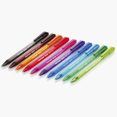 Paper Mate Profile Retractable Ballpoint Pens, Bold (1.4mm), Assorted  Colors, 12 Count