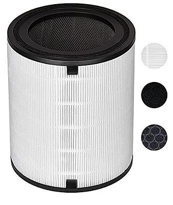 LEVOIT LV-H126 Air Purifier Replacement, LV-H126-RF, 2 Extra Pre-Filters,  Small, Black 