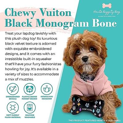  Haute Diggity Dog Chewy Vuiton Black Monogram Collection –  Soft Plush Designer Dog Toys with Squeaker & Fun, Parody Designs from Safe,  Machine-Washable Materials for All Breeds & Sizes 