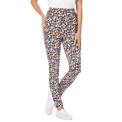 Plus Size Women's Stretch Cotton Printed Legging by Woman Within in Black  Happy Ditsy (Size M) - Yahoo Shopping
