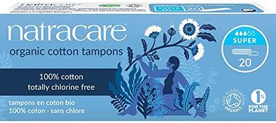 Veeda Natural Cotton Tampons, Regular and Super, Non-Applicator, 1 Box of  16 Ct