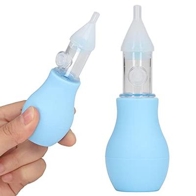 Baby Nasal Aspirator and Booger Sucker for Newborns Toddlers BPA Free Bulb  Syringe - Safe Nose Cleaner Reusable Nose Sucker 