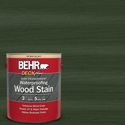 BEHR PREMIUM 1 gal. #ST-120 Ponderosa Green Semi-Transparent Waterproofing  Exterior Wood Stain and Sealer - Yahoo Shopping