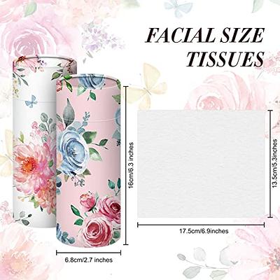 Car Tissues for Car Tissue Holder,Car Tissues Cylinder with Facail Tissues  Bulk,Round Tissue Boxes for Car,Travel Cylinder Tissues for Cup Holder