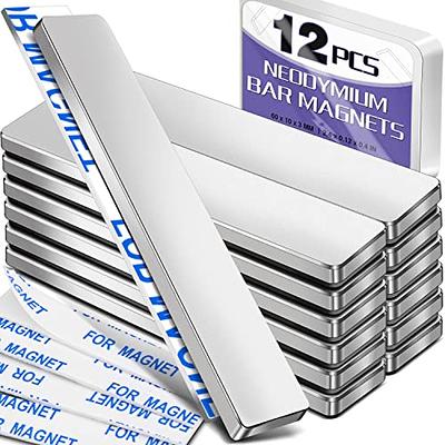 TRYMAG Small Magnets, 6 Pack Strong Neodymium Magnets Disc Magnets with Adhesive  Backing for Crafts, Heavy Duty Permanent Rare Earth Magnets for Fridge,  DIY, Board, Office - 0.79”D x 0.12”H: : Industrial