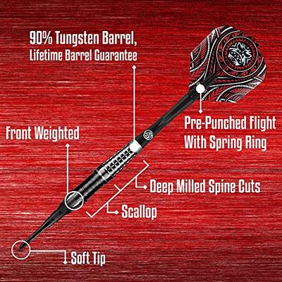 Shot Darts Soft Tip, Tribal Weapon Savage (18g/20g), 90% Tungsten