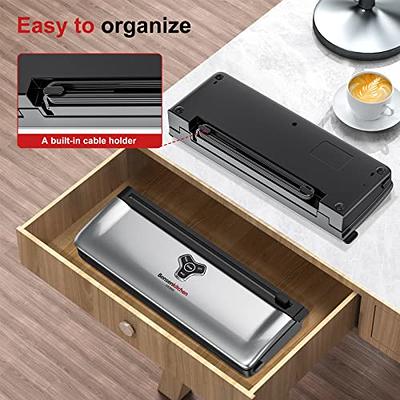 Bonsenkitchen Vacuum Sealer Machine Food Sealer, Compact Design, Air  Sealing System for Dry&Moist Food Modes,Silver - Yahoo Shopping
