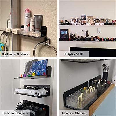 White Funko Pop Vinyl Figure Wall Display Clip Shelf for Wall Mounting With  3M Command Strip 
