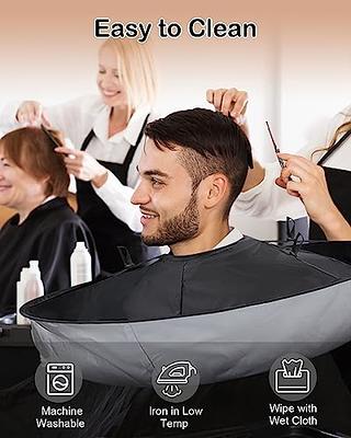 Black Professional Hair Salon Cape Adjustable Waterproof Barber