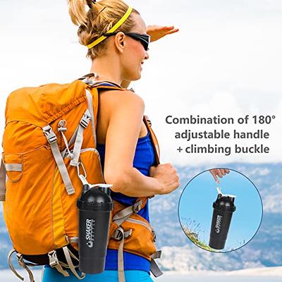 Blender Shaker Bottle With Three Sizes Pill Organizer And Storage 18 Ounce  500ml For Protein Powder, Don't Miss These Great Deals