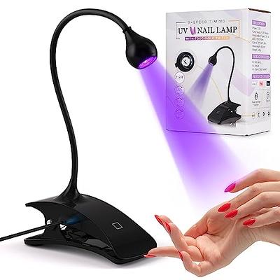 AORAEM LED Nail Lamp 3W LED Nail Light for Gel Nails Flash Cure Gel Nail  Polish