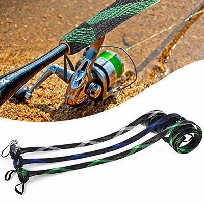 Fishing Rod Cover, 8 Pieces Fishing Rod Cover 170 cm with Lanyard, Fishing  Rod Protective Cover Fishing Accessories Tool