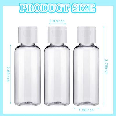 200 Pcs 1.7 oz Travel Bottles for toiletries Empty Clear Plastic