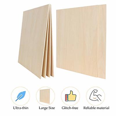 12 Pack Basswood Sheets 1/8 x 12 x 12 Inch Plywood Board, Thin
