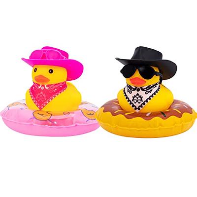  wonuu Pink Car Accessories, Cowboy Hat Rubber Ducks