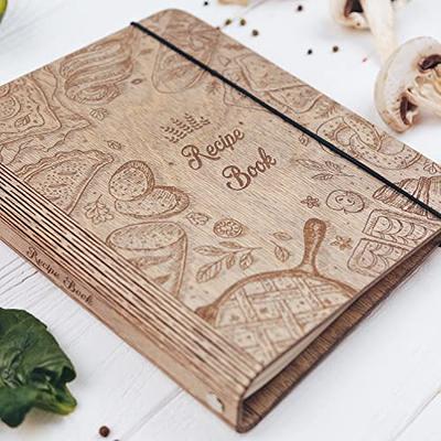 PERSONALIZED WOODEN RECIPE BOOK