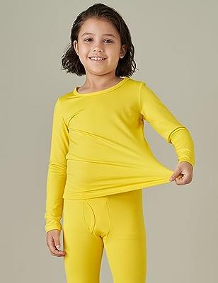 Children's Winter Thermal Underwear Set Seamless Long-sleeve Shirt Soft  Flexible Pants Comfortable Kids Autumn Winter A