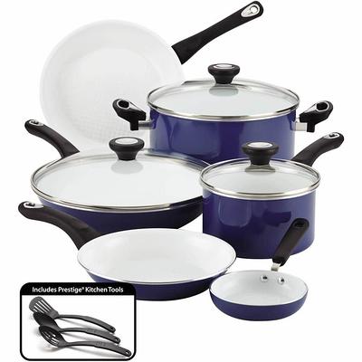 Granitestone 20-Piece Blue Aluminum Ultra-Durable Diamond Infused Coating Nonstick Express Cookware and Bakeware Set