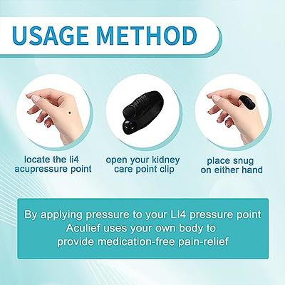 8 Pcs Acupressure Hand Pressure Point Clip,Headache, Migraine,Tension  Relief Acupressure Relaxation, Pain Stress Alleviation Reduction,Soothing  Muscle