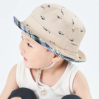 SPF 50+ Baby Sun Hat Adjustable Summer Baby Cap for Boys Travel