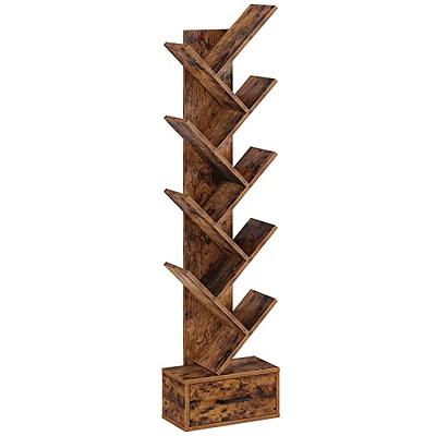 SUNMORY 6 Tier Tree Bookshelf, Small Bookcase with Storage Cabinet, Modern  Tall Narrow Bookshelves Organizer, Floor Standing Book Shelf for Bedroom/Living  Room/Home Office/Corner, Rustic Brown - Yahoo Shopping