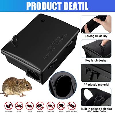 Home Outdoor Indoor Mouse Trap Rodent Bait Block Station Box Case Rat Trap  Mice Rats Pest Control Tool