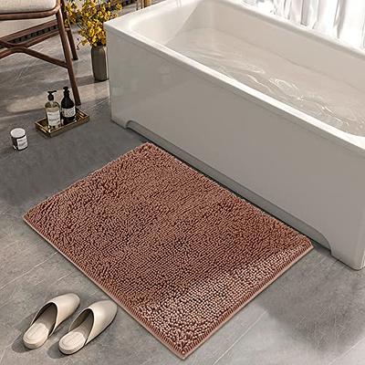 SONORO KATE Bathroom Rug, Non Slip Bath Rugs, Soft Cozy Durable Thick  Chenille Bath Mat, Ultra Water Absorbent and Fast Dry Bath Mats for  Bathtubs