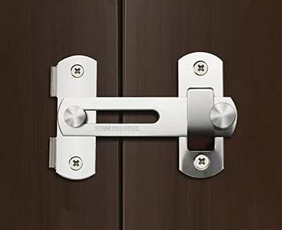 Szliyands Rotate Bolt Latches Hardware,Rotate Barn Door Lock,  Rust-Resistant Metal Gate Latch with Screws, Easy to Install Safety Door  Slide Lock for Inside Door, Wooden Doo (4Pack Large) - Yahoo Shopping