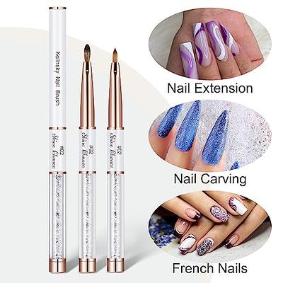 Shine Chance Acrylic Nail Brush Size 2, 100% Real Kolinsky Art