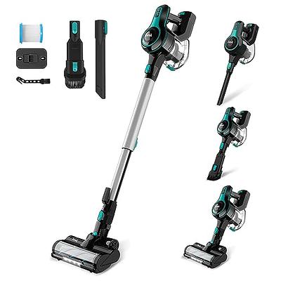 INSE Cordless Vacuum Cleaner, 6-in-1 Lightweight Stick Vacuum Up to 45min  Runtime, Vacuum Cleaner with 2200mAh Rechargeable Battery, Powerful  Cordless