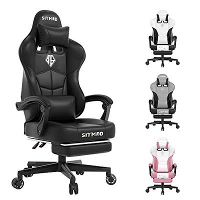 SITMOD gaming chair with Footrest-computer Ergonomic Video game  chair-Backrest and Seat Height Adjustable Swivel