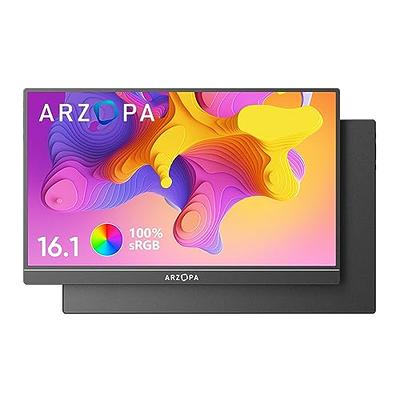 ARZOPA Portable Monitor, 16.1 FHD 1080P Portable Laptop Monitor 100% sRGB  High Color Gamut Display IPS Eye Care Screen for High-end Office &  Entertainment -A1C - Yahoo Shopping