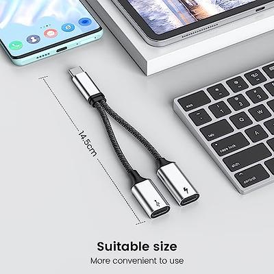 Elebase HDMI Male to USB-C Female Cable Adapter with Micro USB Power Cable, Hdmi